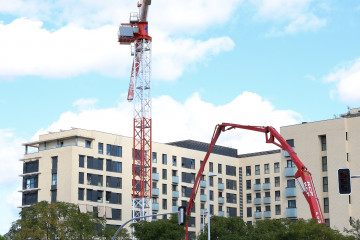 Archivo - Edificios en construcción. Vivienda.