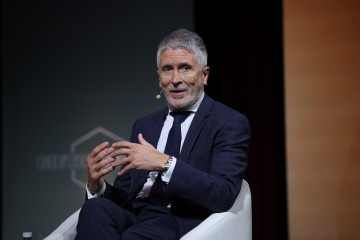 El ministro del Interior, Fernando Grande-Marlaska, durante el foro Metafuturo 2025, en el Ateneo de Madrid