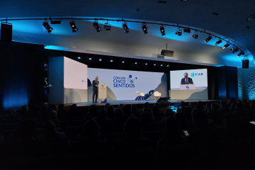 Archivo - El presidente de la Federación Española de Industrias de Alimentación y Bebidas (FIAB), Ignacio Silva, en la inauguración de Food&Drink Summit