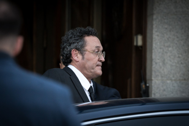 El fiscal general del Estado, Álvaro García Ortiz, a su salida del Tribunal Supremo, a 12 de noviembre de 2025, en Madrid (España). García Ortiz está acusado de un presunto delito de revelación de secretos contra Alberto González Amador, pareja de la pres