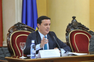 Archivo - Javier Aureliano Garcia preside la Comisión de Diputaciones, Consejos y Cabildos de la FEMP. (Foto de archivo).