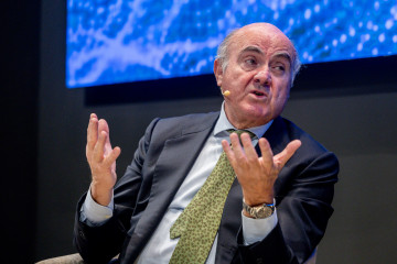 Archivo - El vicepresidente del Banco Central Europea, Luis de Guindos