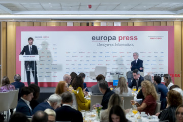 El ministro de Cultura, Ernest Urtasun, interviene en los Desayunos Informativos de Europa Press