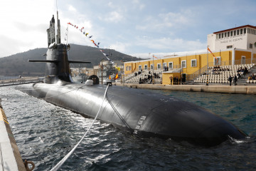Archivo - Vista del submarino 'Isaac Peral' S-81, en la Flotilla de Submarinos del Arsenal de Cartagena