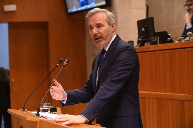 Archivo - El presidente del Gobierno de Aragón, Jorge Azcón.