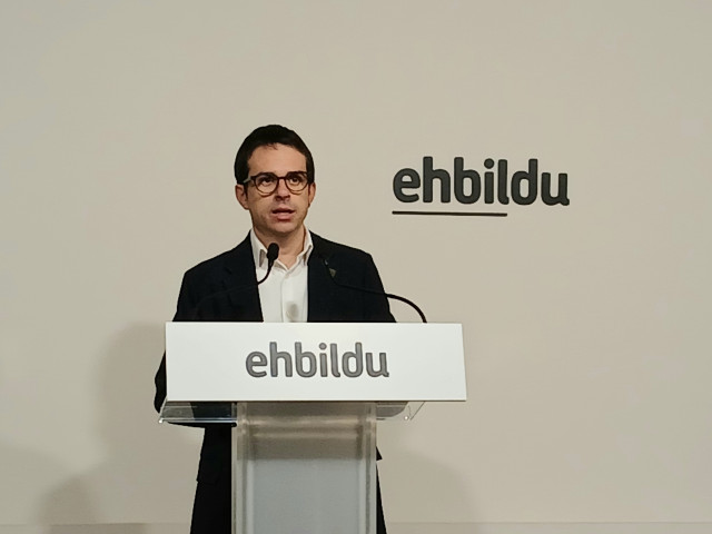 El líder de EH Bildu en el Parlamento Vasco, Pello Otxandiano.