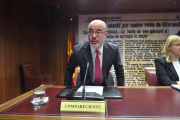 El delegado del Gobierno en la Comunidad de Madrid, Francisco Martín, comparece ante la Comisión de Investigación sobre el ‘caso Koldo’, en el Senado, a 24 de noviembre de 2025, en Madrid (Espa