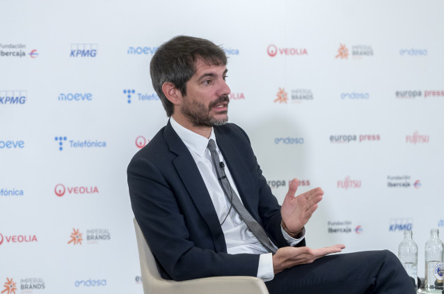 El ministro de Cultura, Ernest Urtasun, durante un desayuno informativo organizado por Europa Press, en el Hyatt Regency Hesperia Madrid, a 24 de noviembre de 2025, en Madrid (España).