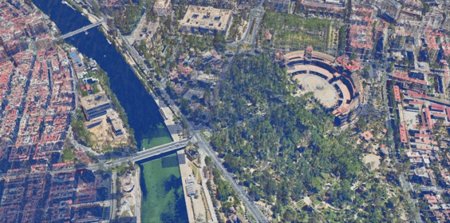 Plaza de España, Sevilla. Proyecto PNOA-LiDAR