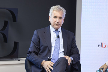 El director general de Servicios Financieros de Accenture, Diego López Abellán, durante el VIII Foro Banca, a 25 de noviembre de 2025, en Madrid (España). El foro ha sido organizado por elEconomist