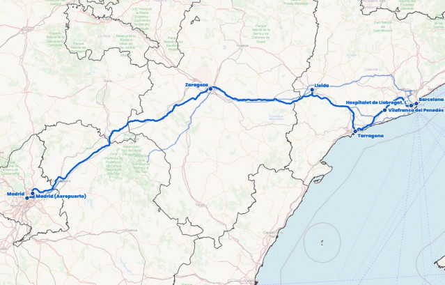 Nueva línea en el corredor de autobuses Madrid-Barcelona