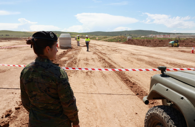 Archivo - Vista general de las obras de la futura Base Logística del Ejército de Tierra. A 29 de abril de 2024, en Córdoba (Andalucía, España).
