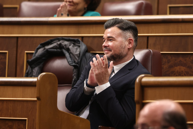 El portavoz de ERC en el Congreso, Gabriel Rufián.