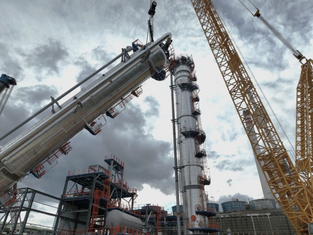 Proyecto de Petronor para una nueva torre de propileno