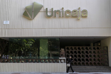 Logo de Unicaja.