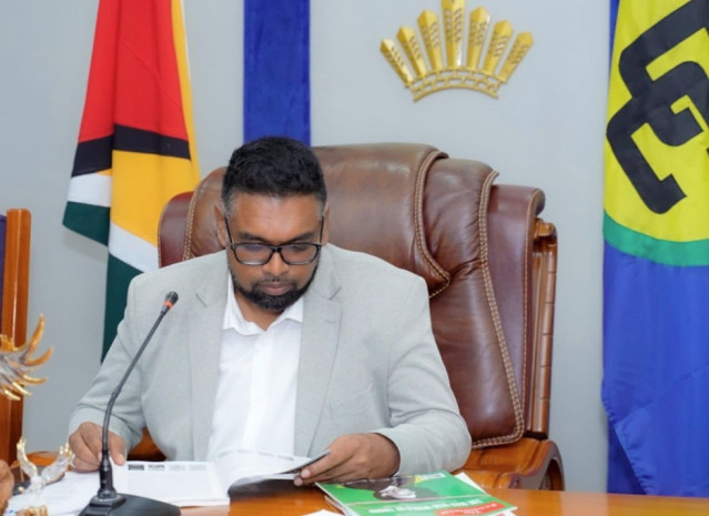 Archivo - El presidente de Guyana, Ifraan Ali.