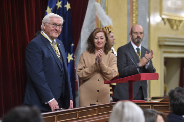 El presidente de Alemania, Frank-Walter Steiemeier, en el Congreso de los Diputados durante su visita de Estado