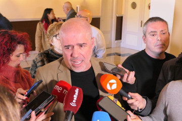 Unai Sordo, durante la atención a los medios este jueves.