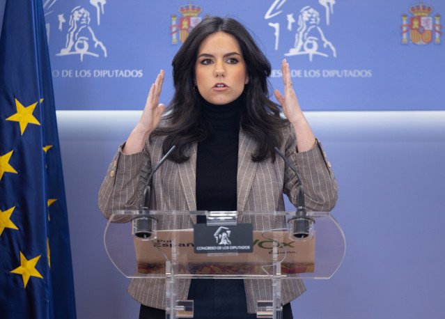 Archivo - La portavoz de VOX en el Congreso, Pepa Millán