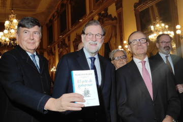 El expresidente del Gobierno Mariano Rajoy presenta su libro 'El arte de gobernar. Los secretos y fundamentos humanos de la sabiduría política' (Almuzara), con Nicolás de Bari, Almuzara, Manuel Pim