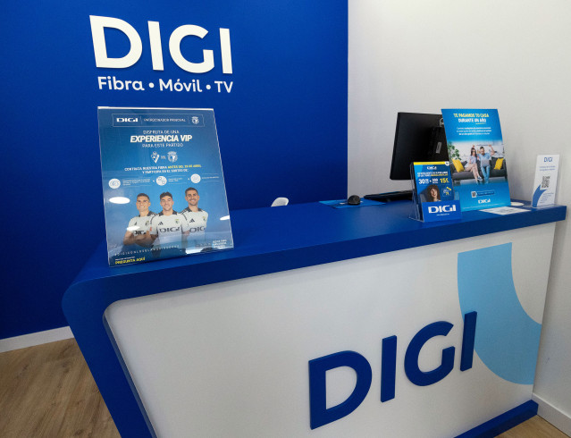 Archivo - Nueva tienda DIGI, a 3 de abril de 2025, en Burgos, Castilla y León (España).