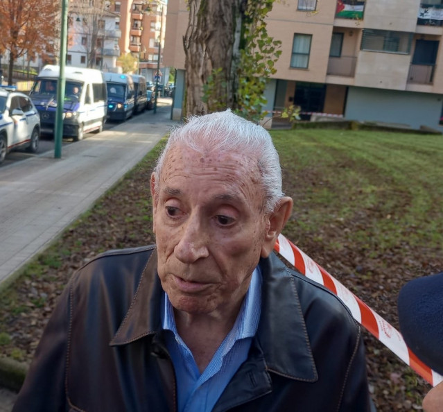 Emilio Aperribay, superviviente del bombardeo de Gernika.