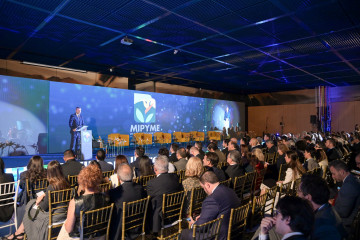 El vicepresidente del Gobierno de Canarias y consejero de Economía, Industria, Comercio y Autónomos, Manuel Domínguez, durante la segunda jornada del VII Foro Iberoamericano de la Mipyme, en Teneri