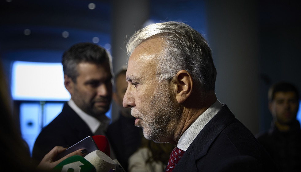 El e Política Territorial y Memoria Democrática, Ángel Víctor Torres, durante el Congreso España 360º, en el Hotel Palace, a 27 de noviembre de 2025, en Madrid (España).