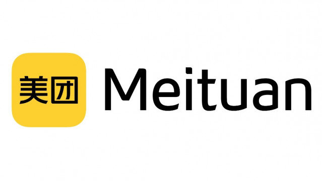 Archivo - Logo de la empresa china Meituan.
