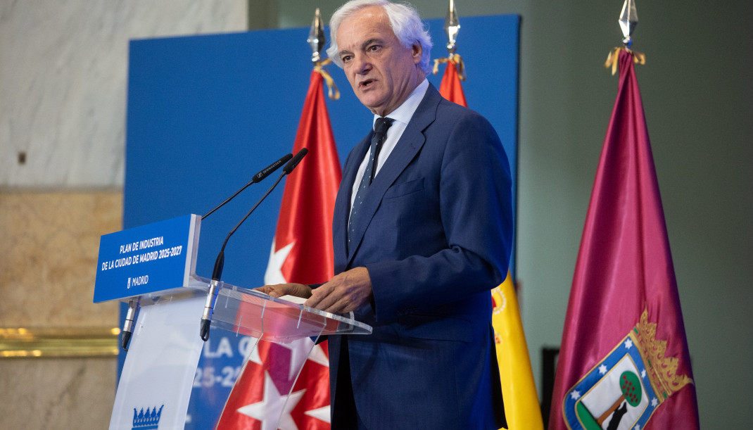 Archivo - El presidente de CEIM y vicepresidente de la CEOE, Miguel Garrido de la Cierva, durante la firma del acuerdo entre el Ayuntamiento de Madrid, CEIM y los sindicatos CCOO y UGT sobre el 'Plan 