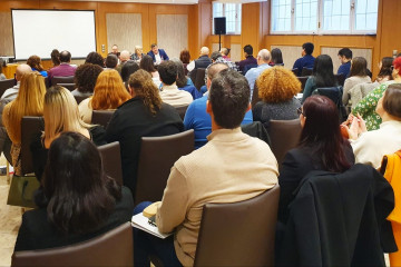 Archivo - Foto de una Asamblea del Colegio Profesional de la Criminología de Madrid (CPCM)