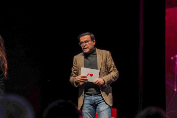 El candidato del PSOE a la Presidencia de la Junta de Extremadura, Miguel Ángel Gallardo, presenta el programa para las elecciones autonómicas