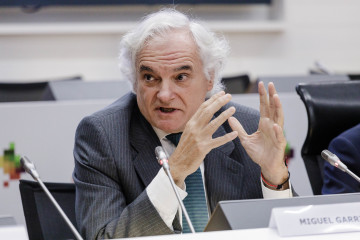 Archivo - El vicepresidente de la CEOE y presidente de CEIM, Miguel Garrido, durante un acto en Madrid.