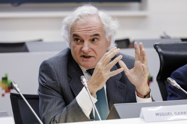 Archivo - El vicepresidente de la CEOE y presidente de CEIM, Miguel Garrido, durante un acto en Madrid.