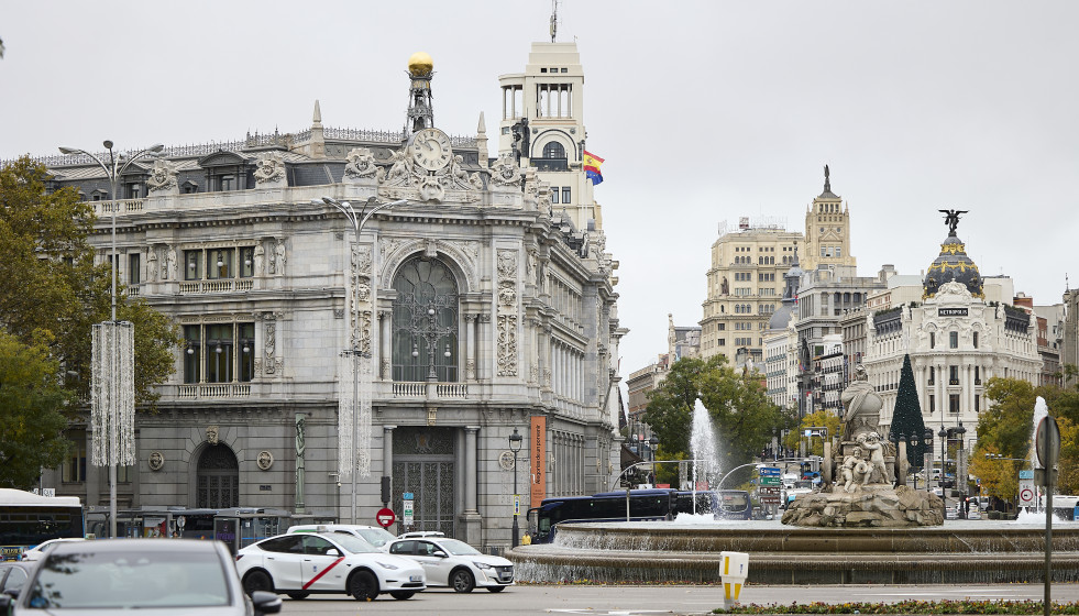 Fachada del Banco de España, a 24 de noviembre de 2025, en Madrid (España).