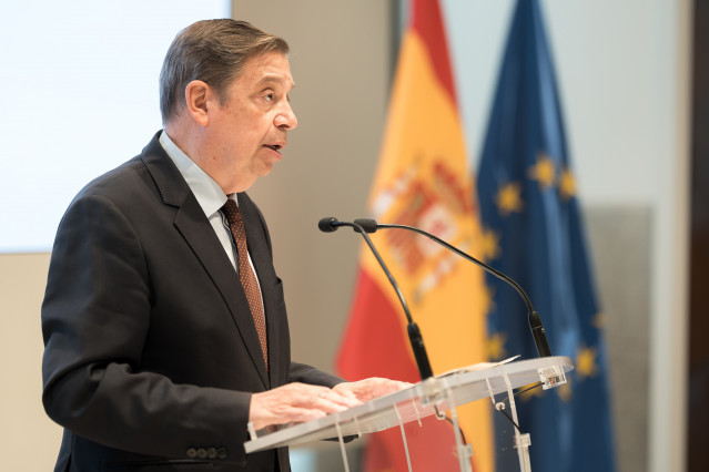 El ministro de Agricultura, Pesca y Alimentación, Luis Planas, ofrece una rueda de prensa