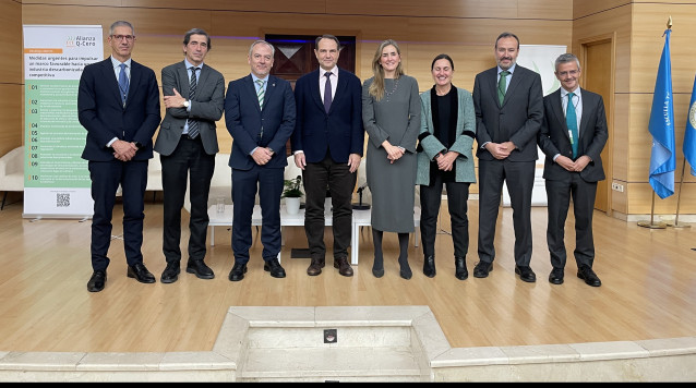 La vicepresidenta tercera del Gobierno, Sara Aagesen, en el encuentro de la Alianza Q-Cero