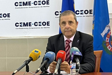 El presidente de la Confederación de Empresarios de Melilla (CEME-CEOE), Enrique Alcoba.