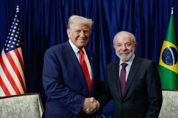 Archivo - Donald Trump y Luiz Inácio Lula da Silva.