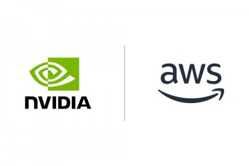 Logos de Nvidia y Amazon Web Services (AWS).