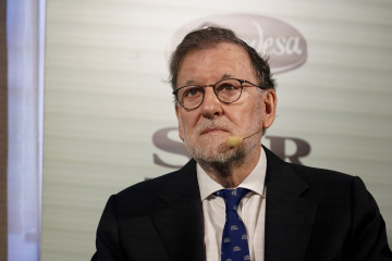 El expresidente del Gobierno Mariano Rajoy presenta su nuevo libro 'El arte de gobernar', en una charla organizada por Diario SUR en Málaga. A 2 de diciembre de 2025, en Málaga (Andalucía, España)
