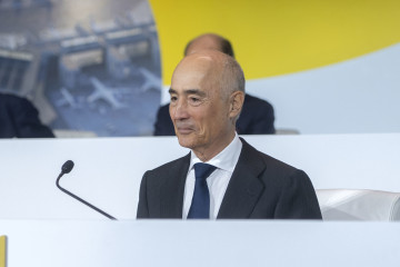 Archivo - El presidente de Ferrovial, Rafael del Pino, durante la Junta General Ordinaria de Accionistas de Ferrovial, en el auditorio ONCE, a 13 de abril de 2023, en Madrid (España)