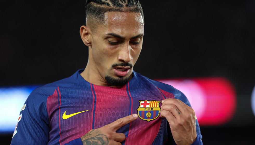 EuropaPress 7143838 raphinha of fc barcelona celebrates goal during the spanish league liga ea