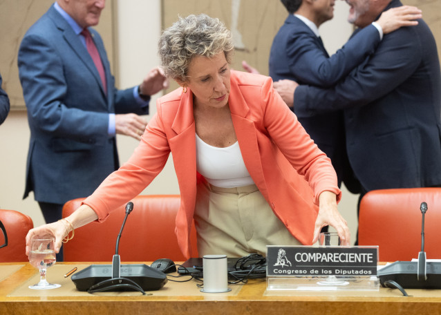 Archivo - La secretaria de estado de Seguridad, Aina Calvo, en una comparecencia en el Congreso de los Diputados