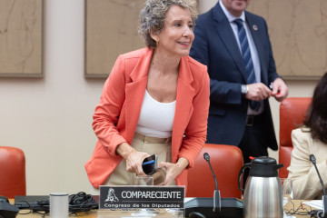 Archivo - La secretaria de estado de Seguridad, Aina Calvo, comparece en la Comisión Mixta de Seguridad Nacional, en el Congreso, a 6 de octubre de 2025, en Madrid (España).
