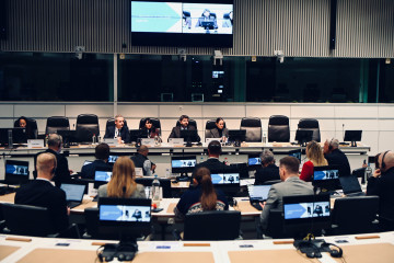 El presidente de la Región de Murcia, Fernando López Miras, en el Grupo de Trabajo sobre Defensa del Comité Europeo de las Regiones.