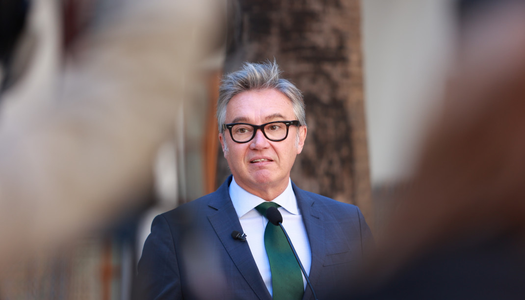 El portavoz del grupo parlamentario Vox en Andalucía, Manuel Gavira