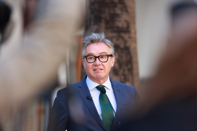 El portavoz del grupo parlamentario Vox en Andalucía, Manuel Gavira