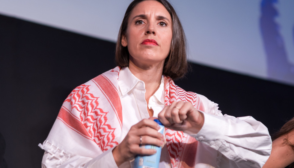 Archivo - La eurodiputada de Podemos, Irene Montero, durante una intervención en la  Universidad de Otoño de Podemos en el Palacio de la Prensa de Callao, a 19 de octubre de 2025, en Madrid (España