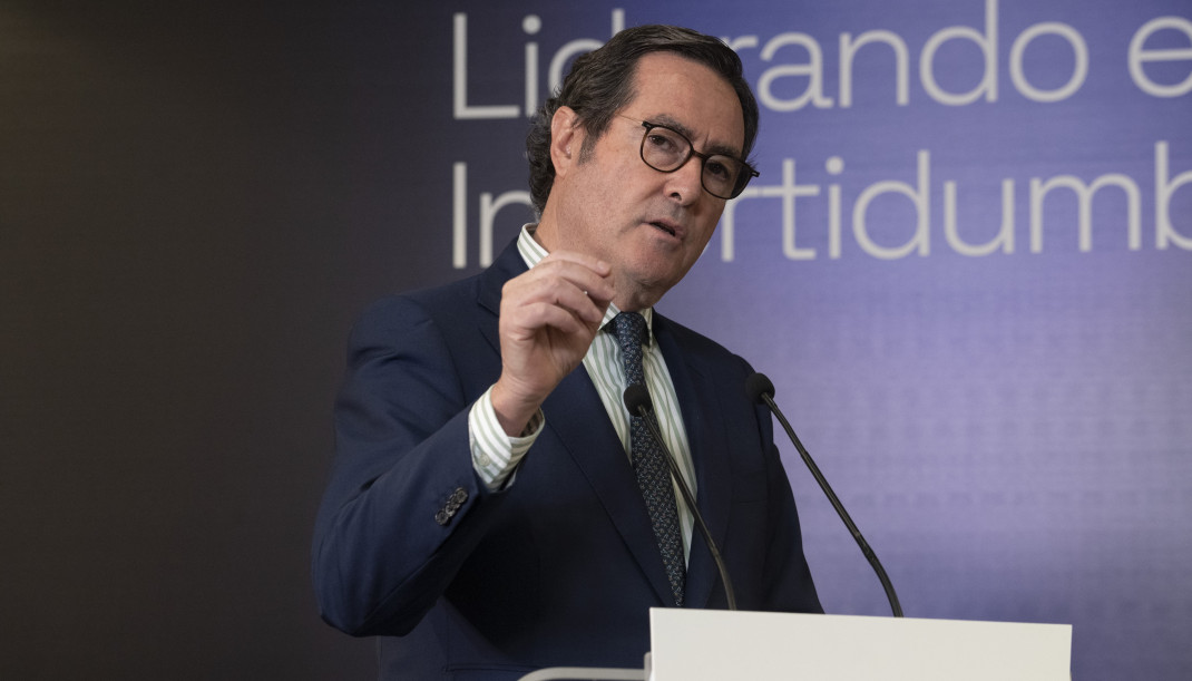 El presidente de CEOE, Antonio Garamendi